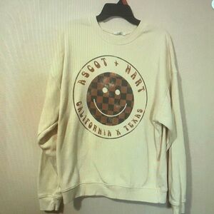 Ascot + Hart Cream Sweatshirt